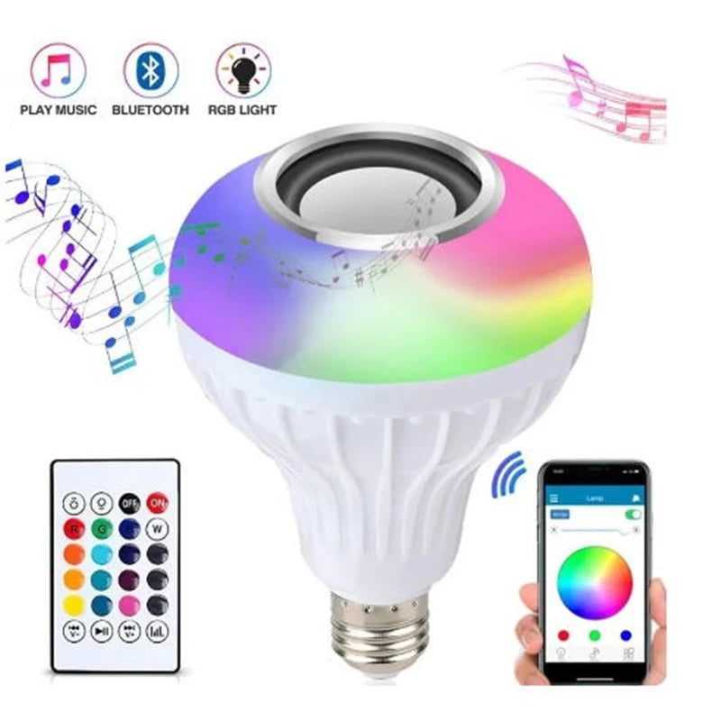 Bluetooth Music Bulb Remote Control Led Music Bulb Rgb Colorful Music SPECIFICATIONSBrand Name: MERRYHOMECertification: CECertification: FCCCertification: RoHSCertification: ULOrigin: Mainland ChinaItem Type: Stage Lighting EffectStyle