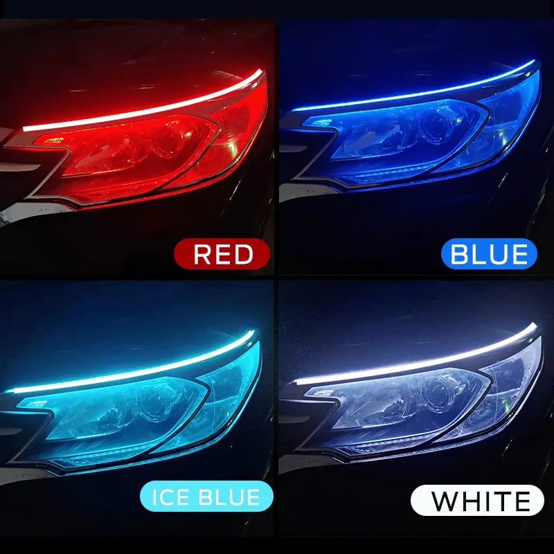 2pcs LED DRL Car Daytime Running Light Flexible Waterproof Strip Auto SPECIFICATIONSBrand Name: NoEnName_NullVoltage: 12 VCertification: CEOrigin: Mainland ChinaChoice: yes